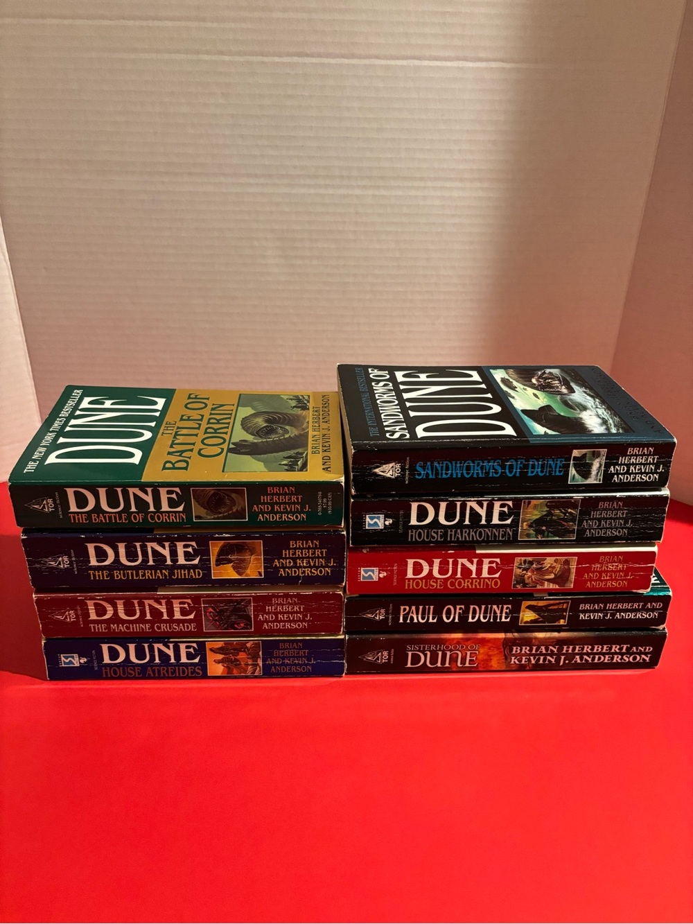 Collection of 9 Dune paperback novels
